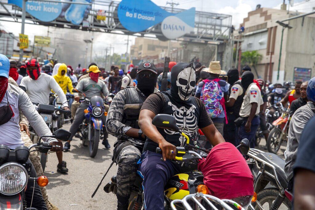 APTOPIX Haiti Police Protest